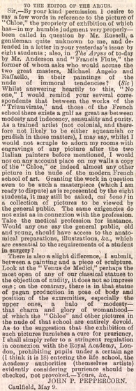 Newspaper article on slightly browning paper.