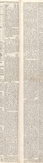 Newspaper article on slightly browning paper.