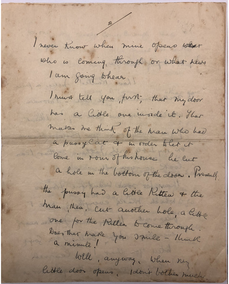 Handwritten letter.