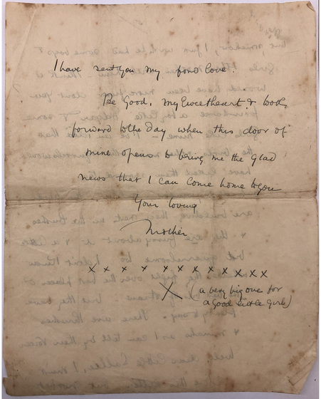 Handwritten letter