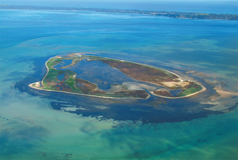 A raised island amoungst the ocean