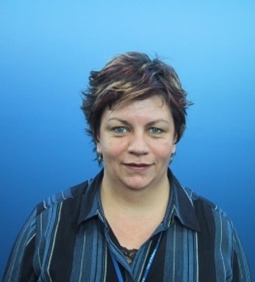 Colour photograph of woman with dark hair